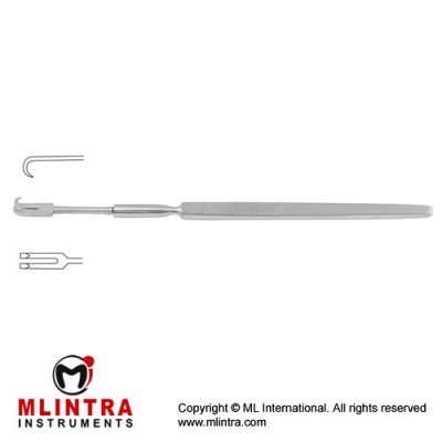 Wound Retractor Flexible - 2 Sharp Prongs Stainless Steel, 16 cm - 6 1/4"